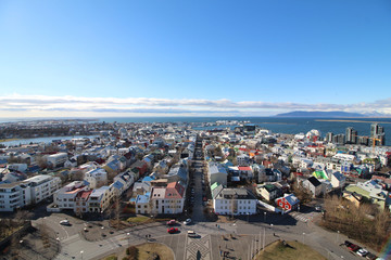 Panoramablick Reykjavik, Island