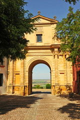 Fototapeta na wymiar Córdoba gateway, ramparts of Carmona, Seville, Spain