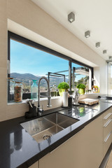 interiors, modern kitchen