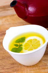 lemon balm tea  cup
