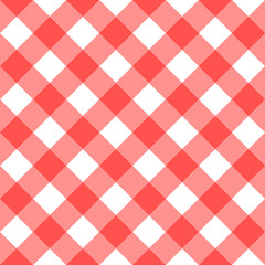 Red Tablecloth Multiply Colors Pattern