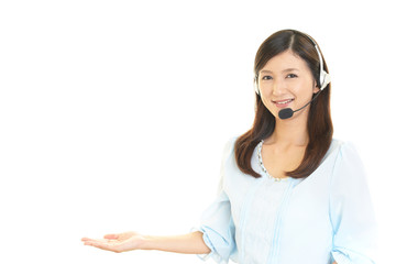笑顔のオペレーター