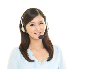 笑顔のオペレーター