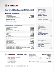Credit Card Bank Account Statement Template - 83615401