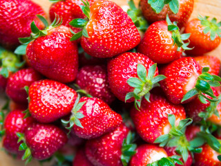 Pile of strawberries