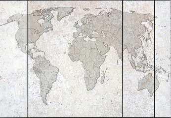 Weltkarte als Hintergrund