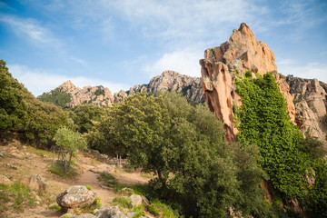 Landschaften und Küsten bei Porto, Korsika