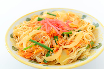 沖縄料理の素麺チャンプルー 