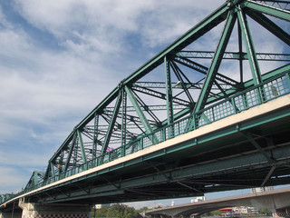 Obraz premium Steel Bridge(Industrial Ring Road Bridge), Bangkok,Thailand