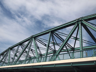 Fototapeta na wymiar Steel Bridge(Industrial Ring Road Bridge), Bangkok,Thailand