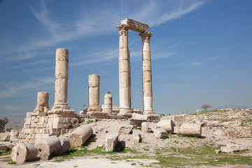 Fototapeta premium Ruins from Amman Jordan