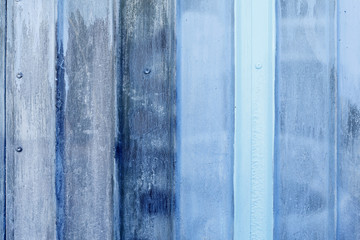 Fototapeta na wymiar Close-up of blue painted metal surface 7
