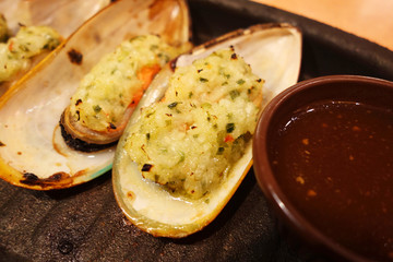 ムール貝のガーリック焼き