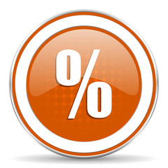 percent orange icon