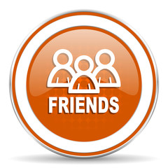 friends orange icon