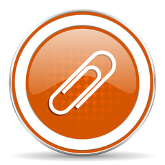 paperclip orange icon