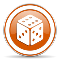 casino orange icon hazard sign