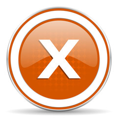 cancel orange icon