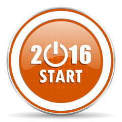new year 2016 orange icon new years symbol