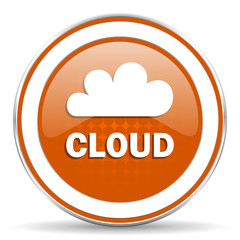 cloud orange icon