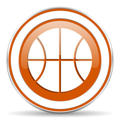 ball orange icon basketball sign