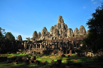 Bayon Temple of Angkor Thom in Cambodia