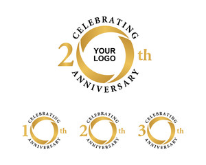 anniversary gold logo 10 20 30