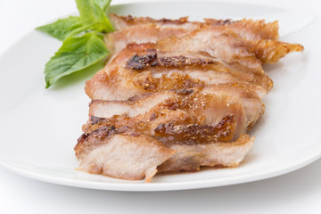 Charcoal-boiled pork neck
