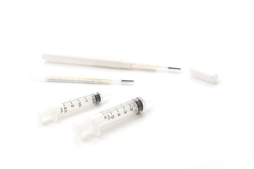 Syringe and Thermometer