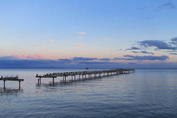Fototapeta premium View of Punta Arenas, Magellan Strait, Patagonia, Chile