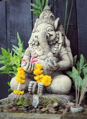 Obraz premium Close up ganesha , made from stucco work