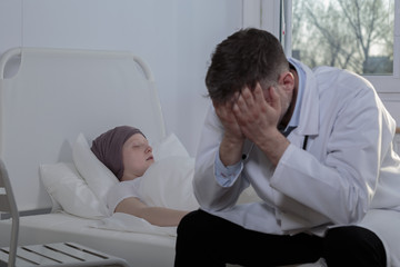 Fototapeta premium Terminally ill cancer patient