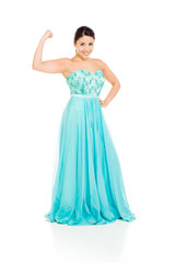 Naklejka premium Model strength arm curl