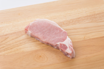 raw meat pork steak