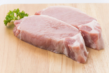 raw meat pork steak