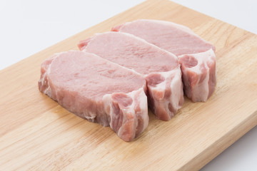 raw meat pork steak