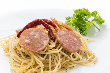spaghetti pepperoni
