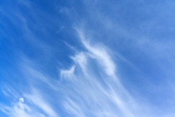 white fluffy clouds in the blue sky