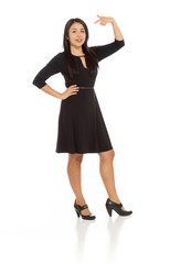 Fototapeta premium Model isolated pointing to herself