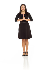 Fototapeta premium Model isolated praying