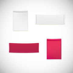 Vector realistic clothing label.