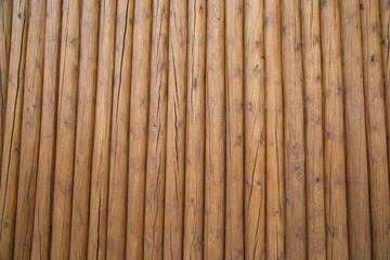High wooden fence