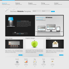 Website Template, Vector illustration.