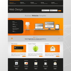 Website Template, Vector illustration.