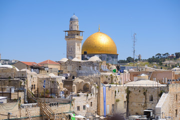 Fototapeta na wymiar the Western wall in Jerusalem