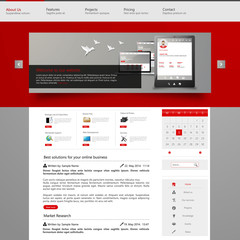 Website Template, Vector illustration.