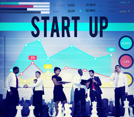 Startup Growth Success New Business Concept