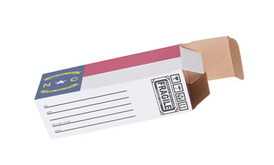 Concept of export - Product of North Carolina