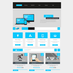 Website Template Vector DEsign