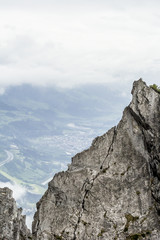 Felswand - Gebirge -Schieferalpen